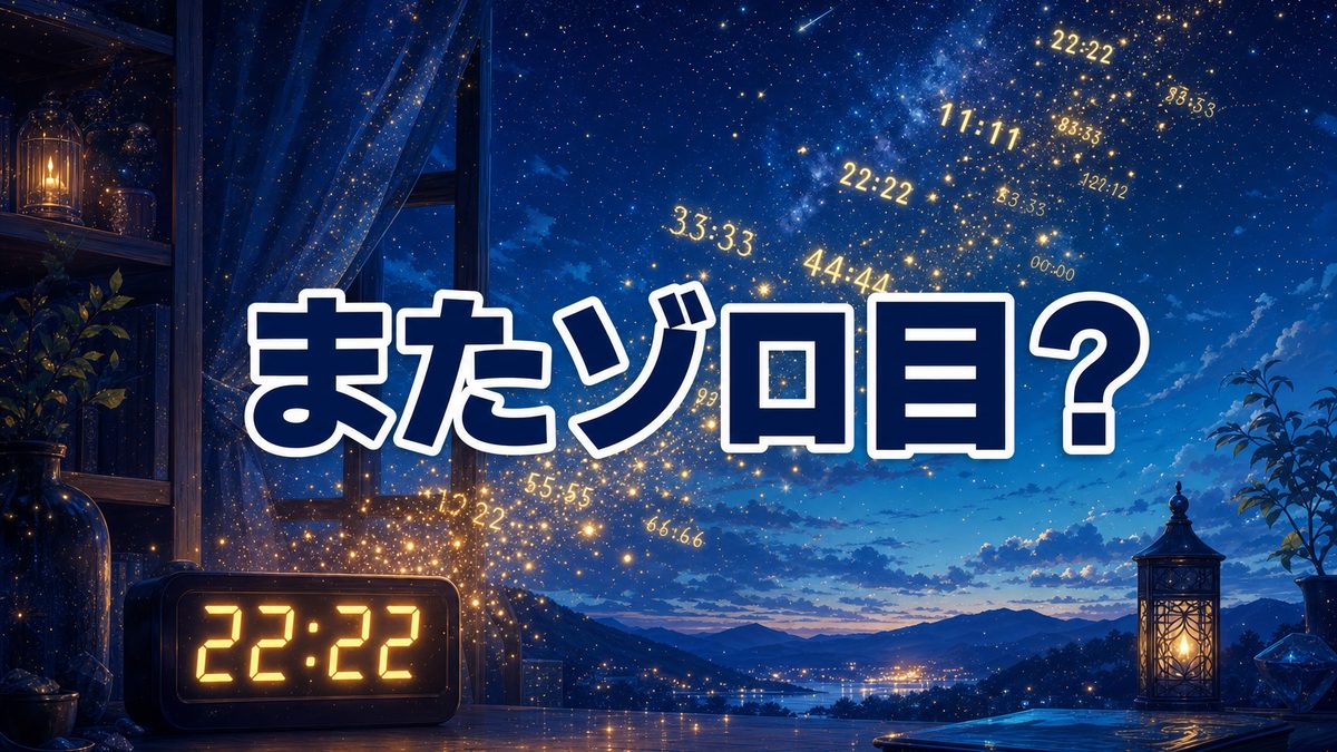 エンジェルナンバーをよく見るのに何も起こらない|またゾロ目、と調べるのをやめていい
