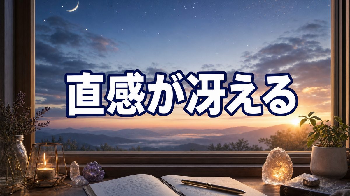 直感が冴えるスピリチュアルな意味|勘が当たる日が増えたのは心が整いはじめたサイン