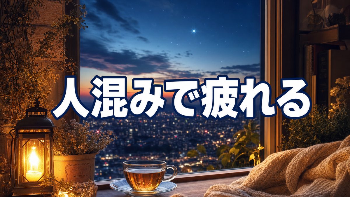 エンパスが人混みで疲れるスピリチュアルな意味|どっと疲れてしまう日は、無理に出かけなくていい