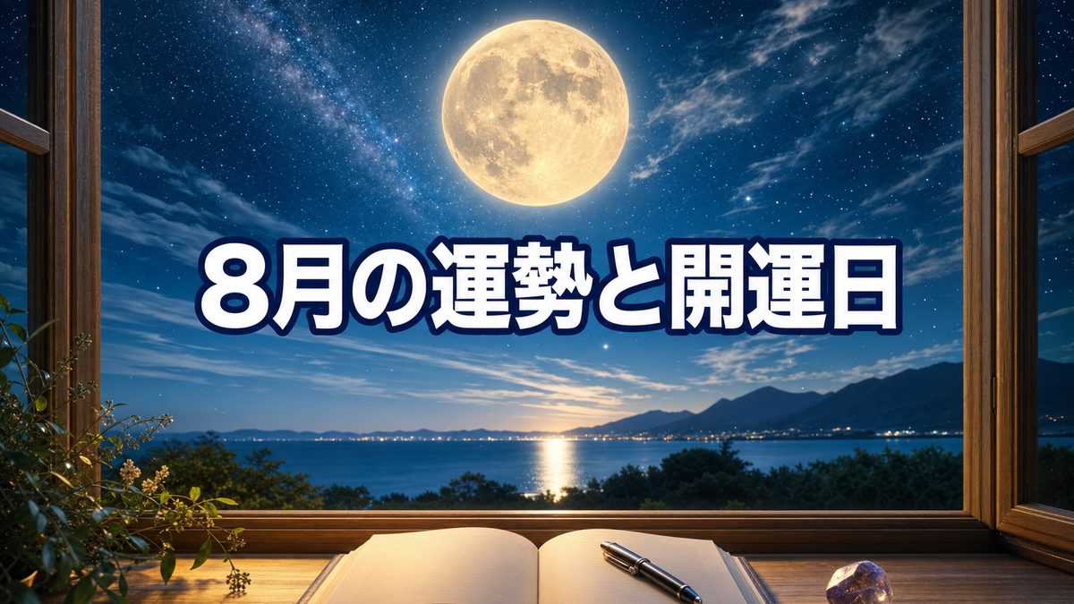 2026年8月の運勢と開運日カレンダー|一粒万倍日・獅子座新月・スタージョンムーンはいつ?