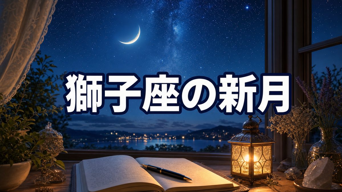 獅子座新月2026は8月13日|一粒万倍日と重なる日の願い事の書き方